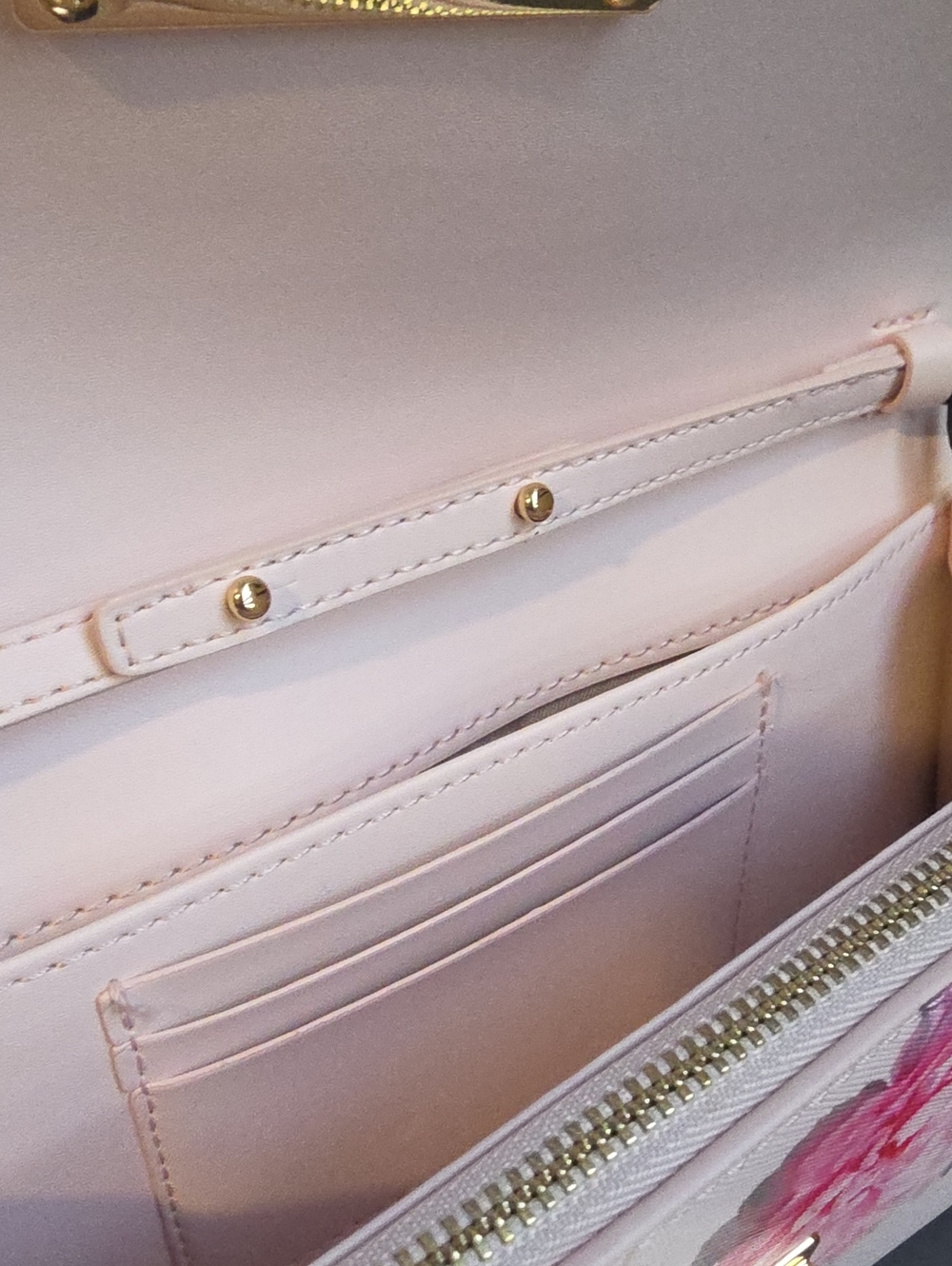TED BAKER LONDON NWT Parisa Pink Floral Chain Crossbody Bag - Picture 11 of 15